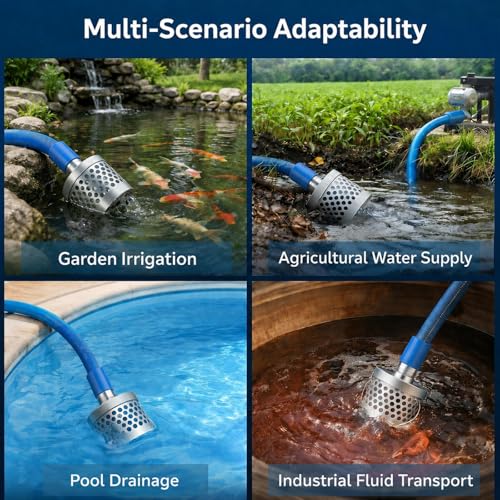 Fumete 3 Inch Pump Strainer Round Hole Suction Strainer Filter - size: 3 Inch
