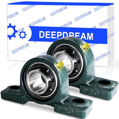 2Pcs UCP201-8 Pillow Block Bearing with 1/2" Bore Mounted Pillow Block Bearings 1/2" Inch Chrome Steel Bearings Self-Alignment - size: UCP201-8-2pcs