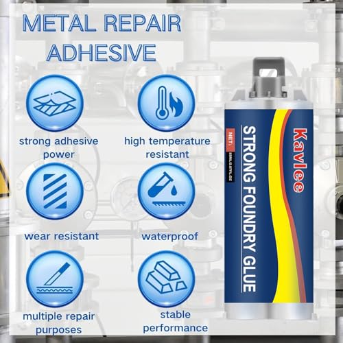 Strong Foundry Glue, High Temperature Resistant Casting Repair, Metal Repair Glue, Premium Liquid Welding Filler for Metal Defects and Repairs (3Kit) - color: 3Kit