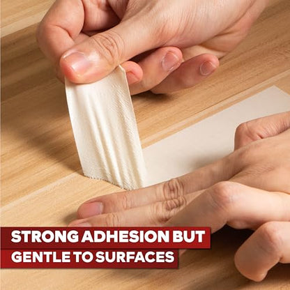 XFasten Double Sided Tape, Removable, 3-Inch by 15-Yards, Single Roll, Residue-Free and Surface Safe Double-Sided Adhesive Tape - size: 3-Inches x 15-Yards