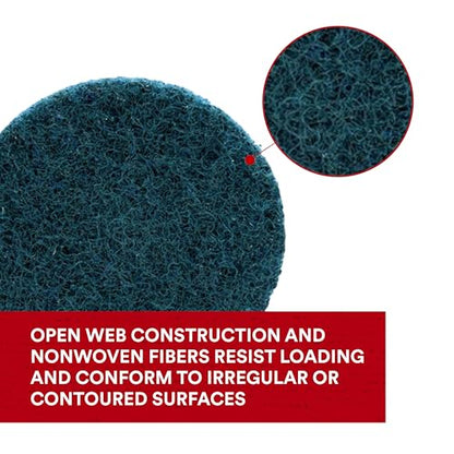Scotch-Brite Roloc Surface Conditioning Disc, TR 07516, 2 in x NH S SFN, 25 per Carton - size: 2 inches