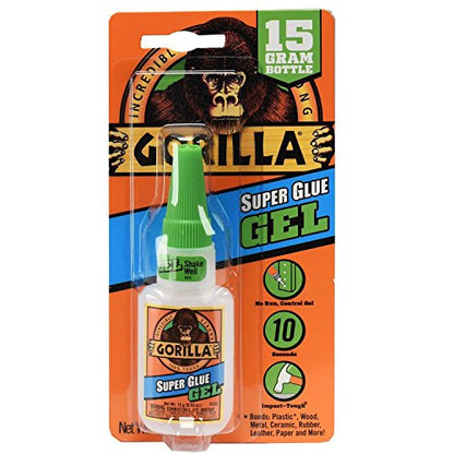 Gorilla Super Glue Gel, 15 g, Clear (24 Pack)