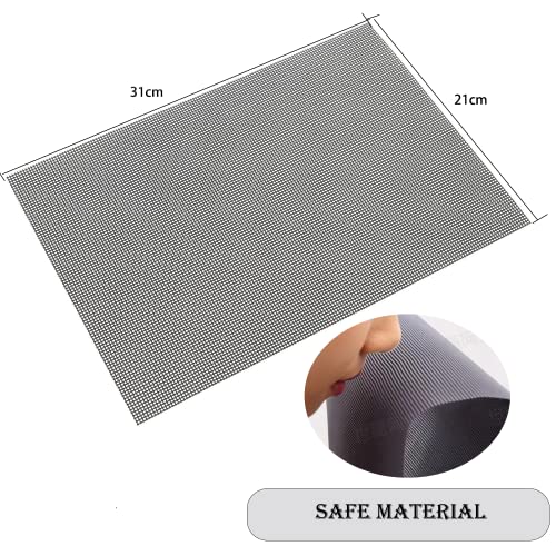 PVC Coated 304 Stainless Steel Mesh 2-Pack, Screen for Vent Cage Cabinet - size: 8.2"x11.8",2pack