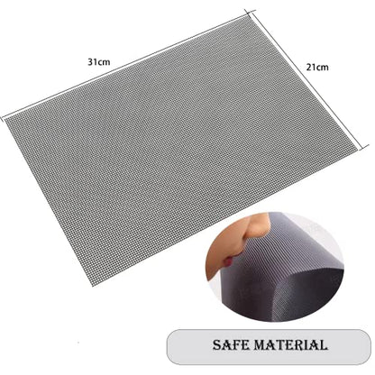 PVC Coated 304 SS Woven Mesh 4-Pack 12x8in, Screen for Vent Cabinet Garden - size: 8.2"x11.8",4pack