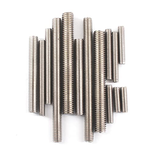 20Pcs M8x50 Stainless Steel Fully Threaded Screw Rod Stud - size: M8x50