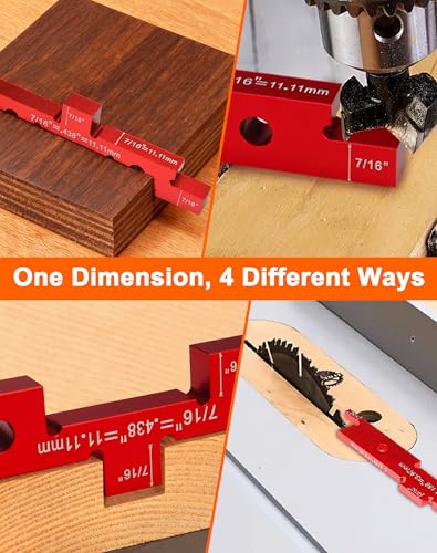 14P Setup Blocks for Woodworking to Router Table Height/Angle Gauge