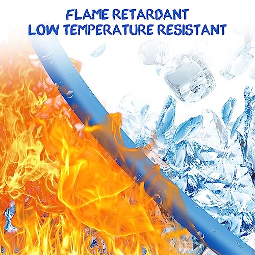 100ft 10mm OD 6.5mm ID Polyurethane PU Air Hose Pipe Tube Kit - Air Line Tubing and Push to Connect Fittings - size: 10mm OD - 100ft/30m