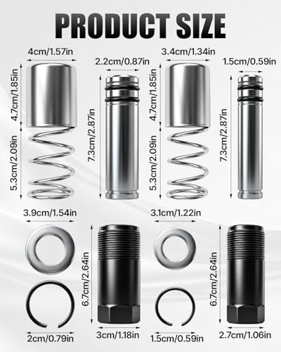 Floor Jack Replacement Parts Low Side Bigger/Smaller Pump Piston Plunger Kit for 3 Ton Hydraulic with Dual Pump, Fit for Pittsburgh, Torin Big Red, Daytona, Harbor Freight, Arcan Engine
