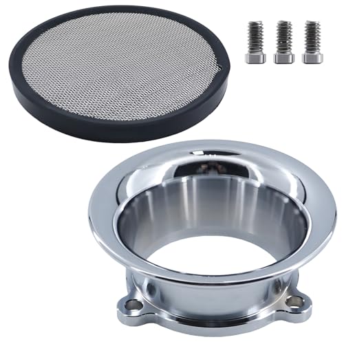 Aluminum Air Filter Velocity Stack for S&S Shorty Super E and G Series Carburetor (SILVER) - color: SILVER