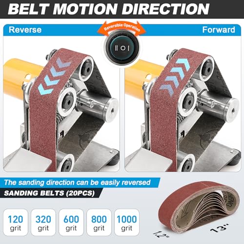 SI FANG Mini Electric Belt Sander Knife-Sharpener Small Bench Grinder - style: Mini Electric Belt Sander Kit