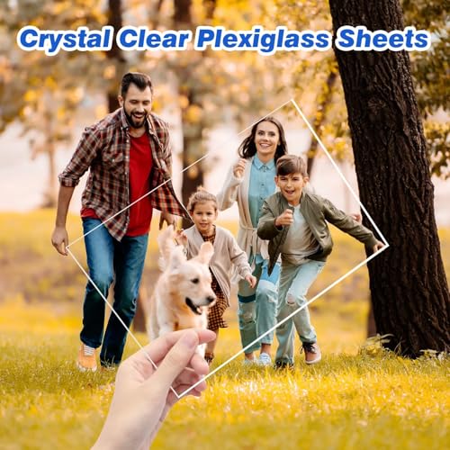 (10 Pack) 8" x 10" Clear Plexiglass Sheets 1/8 inch Thick (3mm) - size: 8" x 10" (10 pack), style: 3mm Thick (1/8")