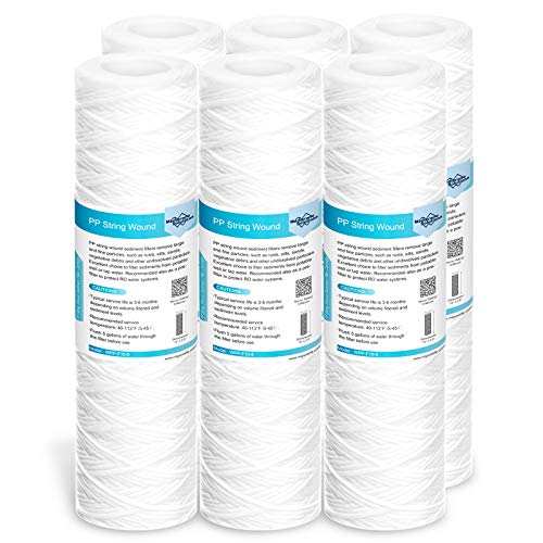 Membrane Solutions 10 Micron 10"x2.5" String Wound Whole House Water Filter - style: 10 Micron