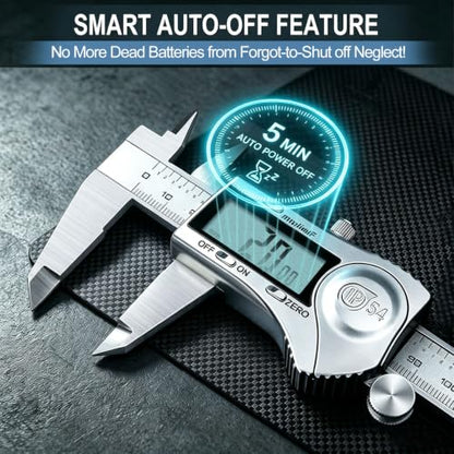 Kynup Digital Caliper, Caliper Measuring Tool, Stainless Steel Micrometer - color: Silver, size: 150mm