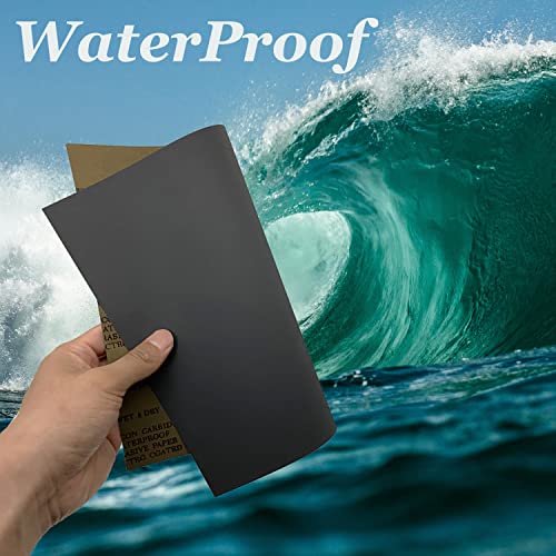 180 Grit Wet Dry Sandpaper, 10PCS 9x11 Inch Silicon Carbide Sanding Sheets - style: Grit 180