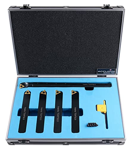 Accusize Industrial Tools Mini Indexable Turning Tool Boring, 3/4 in - size: 3/4 in.