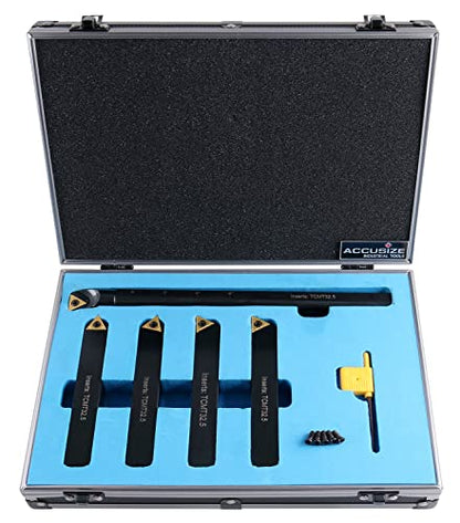 Accusize Industrial Tools Mini Indexable Turning Tool Boring, 3/4 in - size: 3/4 in.