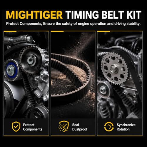 TKT-002 Timing Belt Kit with Water Pump for Toyota - size: TKT-002