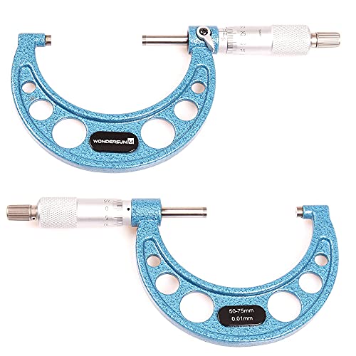 Outside Micrometer 2-3" Measuring Range,0.0001" Graduation for Machinists,Professional Precision Tool for Accurate Measurements - size: Outside Micrometer (2-3" Range)