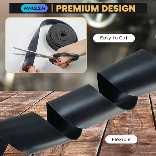 Neoprene Rubber Strip Solid Rubber Roll, Non-Adhesive - size: Non-Adhesive 1/8" Thick × 4" Wide × 10 Ft Long