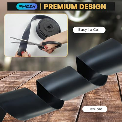 Neoprene Rubber Strip Solid Rubber Roll, Non-Adhesive - size: Non-Adhesive 1/8" Thick × 4" Wide × 10 Ft Long