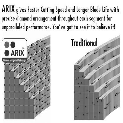 RHAPSODY 14Inch Laser Welded ARIX Diamond Saw Blade - size: 14 Inch-ARIX