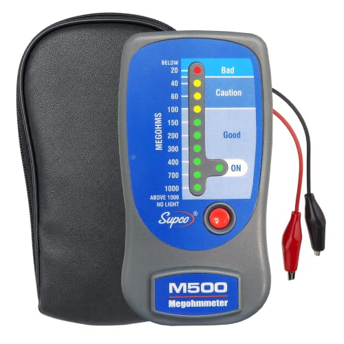 Supco M500 Electronic Megohmmeter, 0 to 1000 Megohms