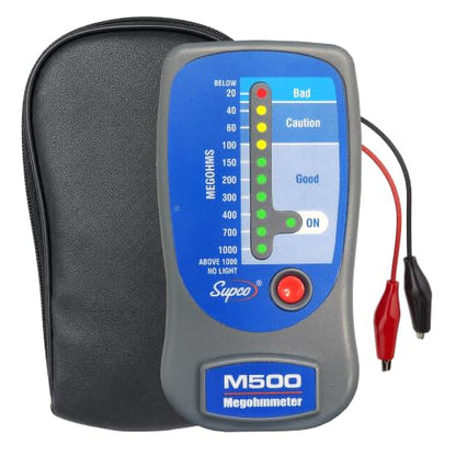 Supco M500 Electronic Megohmmeter, 0 to 1000 Megohms
