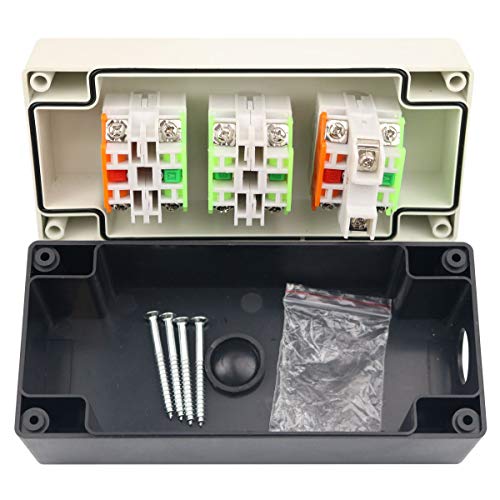 Green Light Momentary Mushroom Self Lock Push Button Key Switch Station
