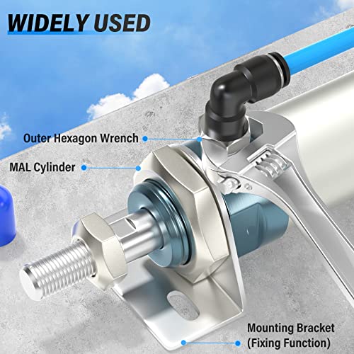 TAILONZ 10mm x 1/4" NPT Push to Connect Elbow Fitting 10Pcs - size: 0.394" OD 1/4" MNPT
