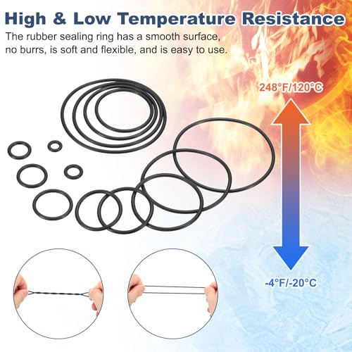 12pcs Nitrile Rubber O-Rings 76x80x2mm Metric NBR Sealing Gasket - size: 76mm x 80mm x 2mm