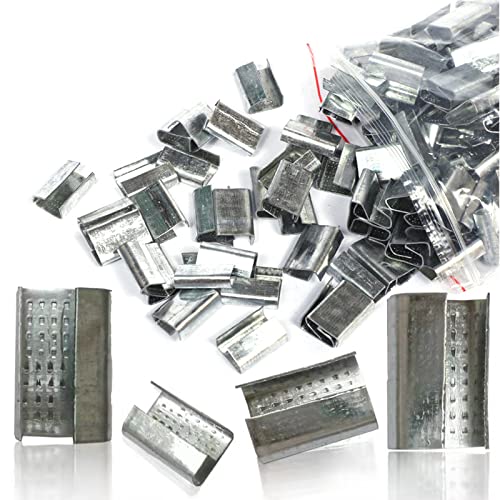Strapping Open Seals Metal Buckle (Snap-On) Seals, 50pcs - color: 50pcs Metal Seals
