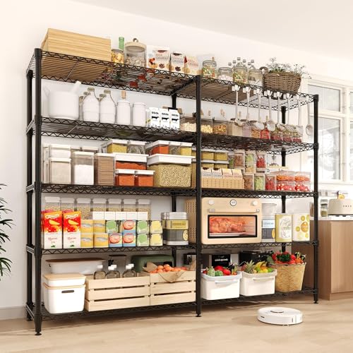 Garvee 71" Wide Storage Shelves Metal Shelving Units 5 Tier, 1325LBS - size: 70.5"Hx15.7"Dx71"W, 5-Layer