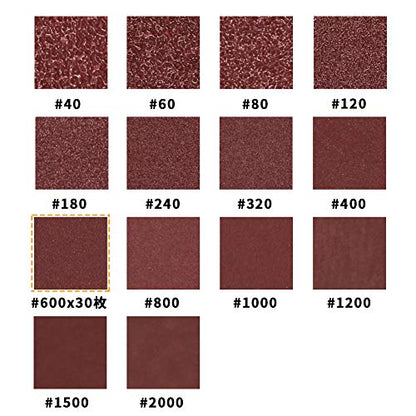 SPEEDWOX 30 Pcs Hook and Loop Triangle Sandpaper 600 Grit 80mm 3-1/8 Inches for Oscillating Multi Tool Detail Sander Sanding Discs Triangle Sanding Pads - style: 600 Grit