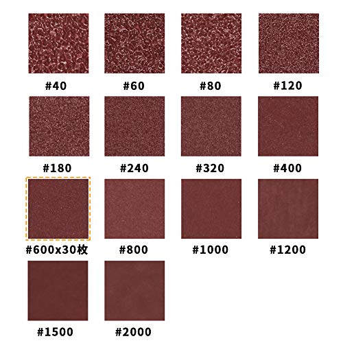 SPEEDWOX 30 Pcs Hook and Loop Triangle Sandpaper 600 Grit 80mm 3-1/8 Inches for Oscillating Multi Tool Detail Sander Sanding Discs Triangle Sanding Pads - style: 600 Grit