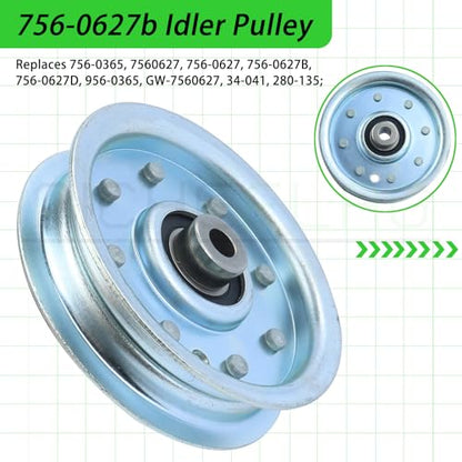 756-0627D Idler Pulley for Cub Cadet LT1045 LT1046 LT1500 Decks - color: A11 1x756-0627D