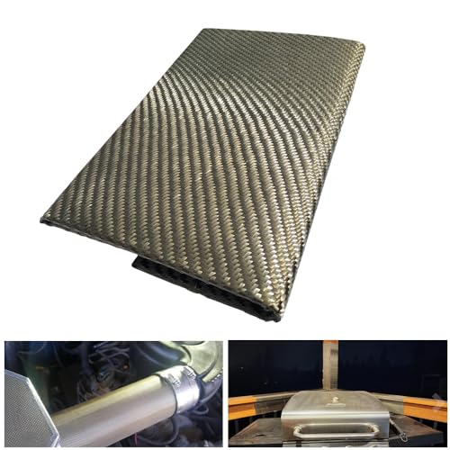 Reinforced Exhaust Heat Shield Mat Adhesive Heat Shield Heat Shield Automotive Heat Shield Material with Adhesive Backed Resistant High-Temp (26'' x 26'') - size: 26'' x 26''