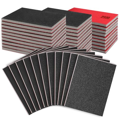 27 Pcs Sanding Sponge Block Pads, 320 Grit Fine Sandpaper Sand Paper - size: 320 Grits