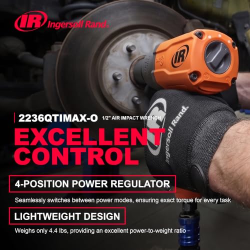 Ingersoll Rand 2236QTIMAX-O 1/2" Drive Air Impact Wrench - size: Standard Anvil (Single Unit), style: 2236 DXS2, Standard Anvil, Orange