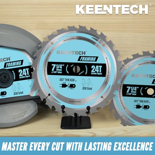 KEENTECH 7-1/4" Saw Blade 24T, 10-Pack, Framing - size: 24T