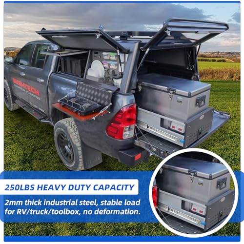 with Lock Heavy Duty Drawer Slides 12 14 16 18 20 22 24 26 28 30 32 34 36 40 44 48 52 56 60 Inch 500 Lbs Side Mount Full Extension Ball (Load:250 lb (with Lock) -W:53mm, 12 Inch) - size: 12 Inch, style: Load:250 lb (With lock) -W:53mm