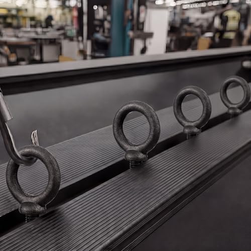 Hicarer 8 Pack 1/2 x 1-1/2 Machinery Eye Bolts Shouldered Rigging Lifting Point, Heavy Duty Lifting Shoulder Eye Bolts, Anchor Rigging Attachment, 2, 600 Lbs Working Load