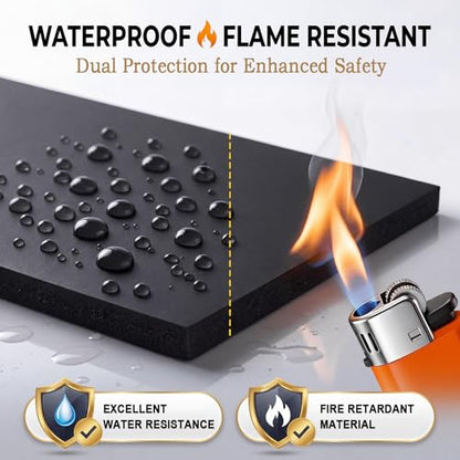 20" x 60" Neoprene Sponge Foam Sheet with Adhesive - size: 20 x 60 Inch