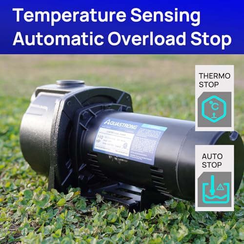 AQUASTRONG 1.5 HP Shallow Well Jet/Centrifugal Pump, 4250 GPH, 115/230V, Durable Cast Iron Booster Pump for Lawn Sprinkler, Garden Irrigation - style: 1.5 HP 115/230V