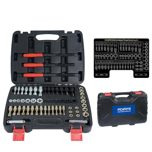 61Pcs Thread Restorer Tool, Heat-Treated Carbon Steel - size: 61 Pcs