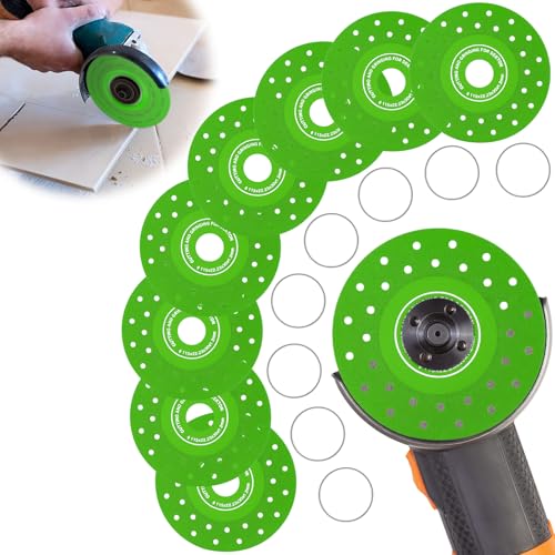 8 Pack 4.5 Inch Glass Cutting Discs, 7/8 Inch Arbor Diamond Blades