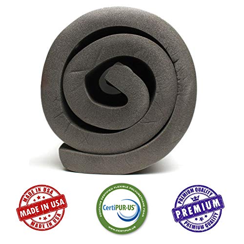 AK TRADING CO. 6" H X 30" W X 72" L CertiPUR-US® Certified Rubber Foam Sheet Cushion (Seat Replacement, Upholstery Sheets, Foam Padding, Acoustic Foams Sheet) - size: 6" H X 30" W X 72" L