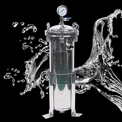 Bag Filter Housing, 1" NPT Heavy Duty Water High Flow Bag Filter - size: 1.4 SQ FT