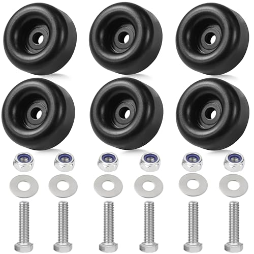 6-Pack Extreme Heavy Duty Rubber Foot Pads, 2.5 Inches Vibration Dampeners