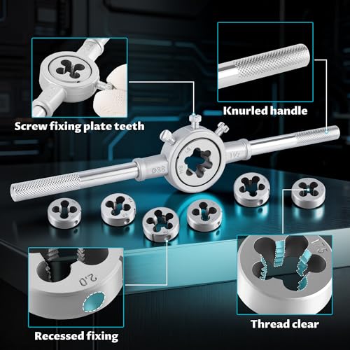Anfrere 110pcs Tap and Die Set in Metric Sizes