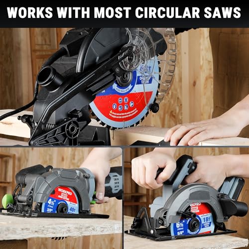 WORKPRO 10" Circular Saw Blade, 60T Fine Finish Wood Cutting - size: 10 INCH